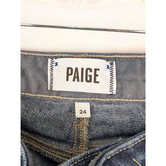 Paige Jeans Women's Size 24 Blue Jimmy Jimmy Skinny Dark Wash - Picture 2 of 11